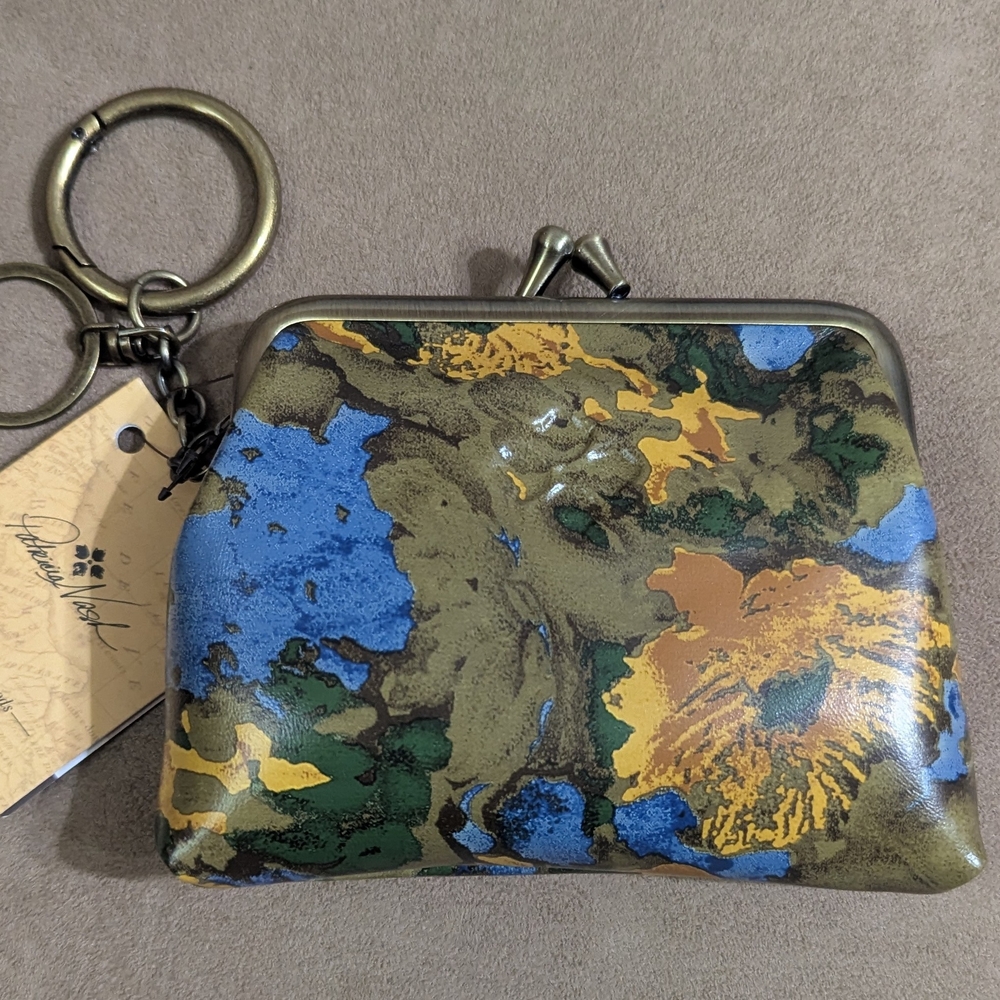 Patricia Nash Multicolor Floral Coin Purse